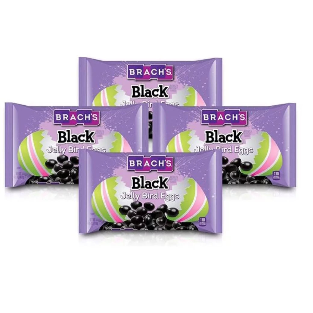 Black Jelly Bird Eggs Licorice Jellybeans 14.5 oz 4 Pack G3006
