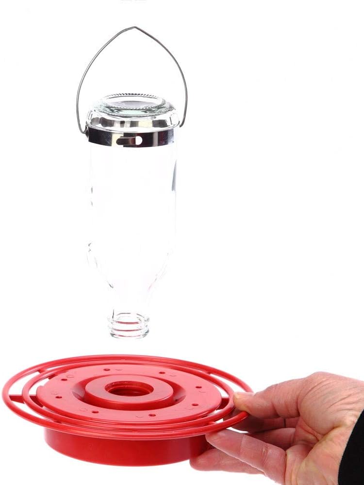 Hummingbird Feeder with 8 Nectar Ports, 8 oz Capacity, Red V69370