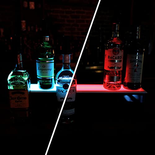 LED Liquor Bottle Display Shelf 1 Tier 36 Inch V242024