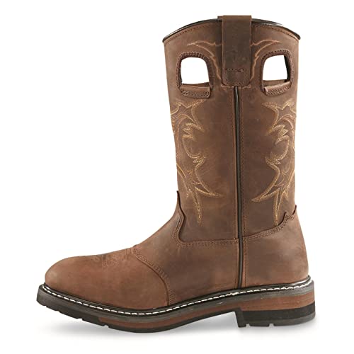 Men's Leather Waterproof Western Work Boots P423