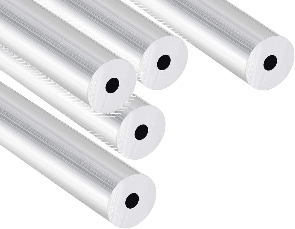 Wellshine 5PCS Aluminum Tube, 6063 Round Aluminum Tube,12mm Outer Diameter 3mm Inner Diameter 300mm Length Seamless Aluminum Tubing for DIY handmade,crafts,home furnishing