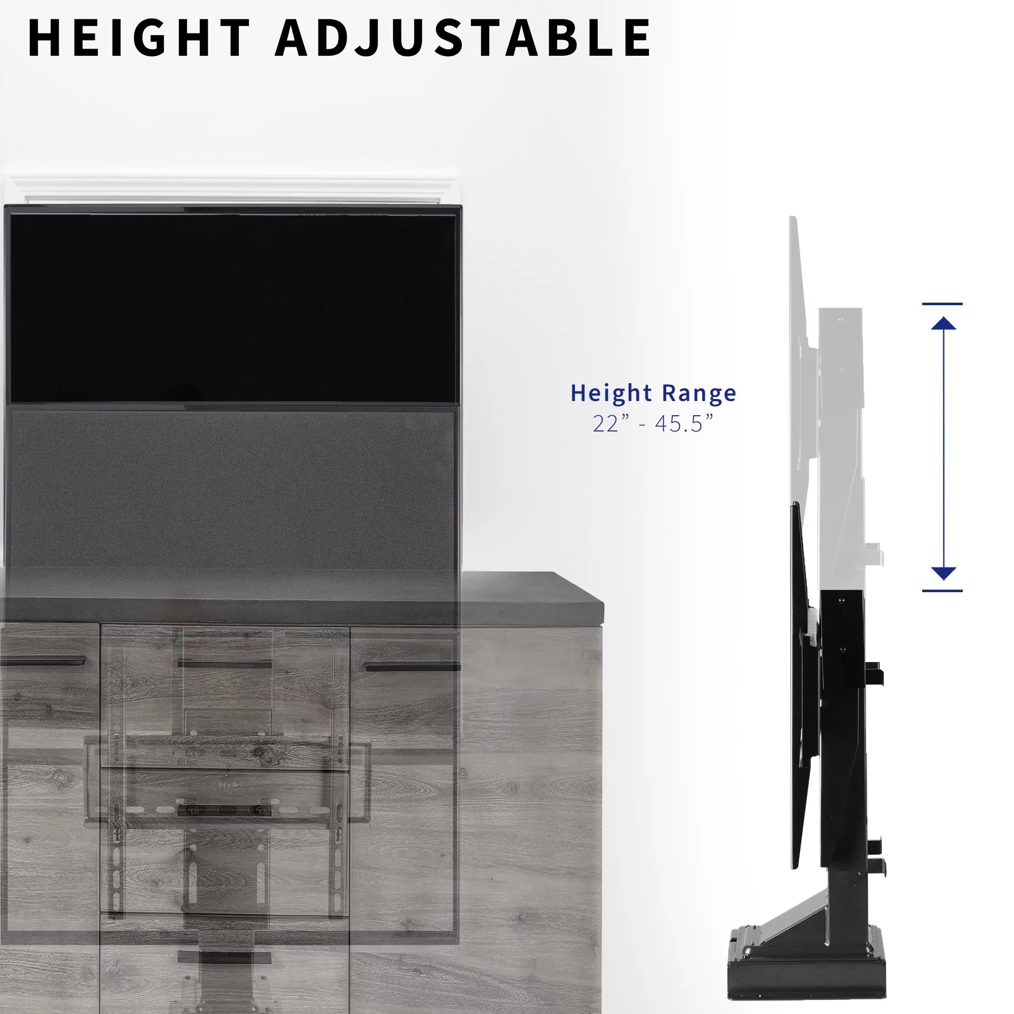 TV Motorized Vertical Stand Lift 32-48 Inch Height Adjustable Mount N12914