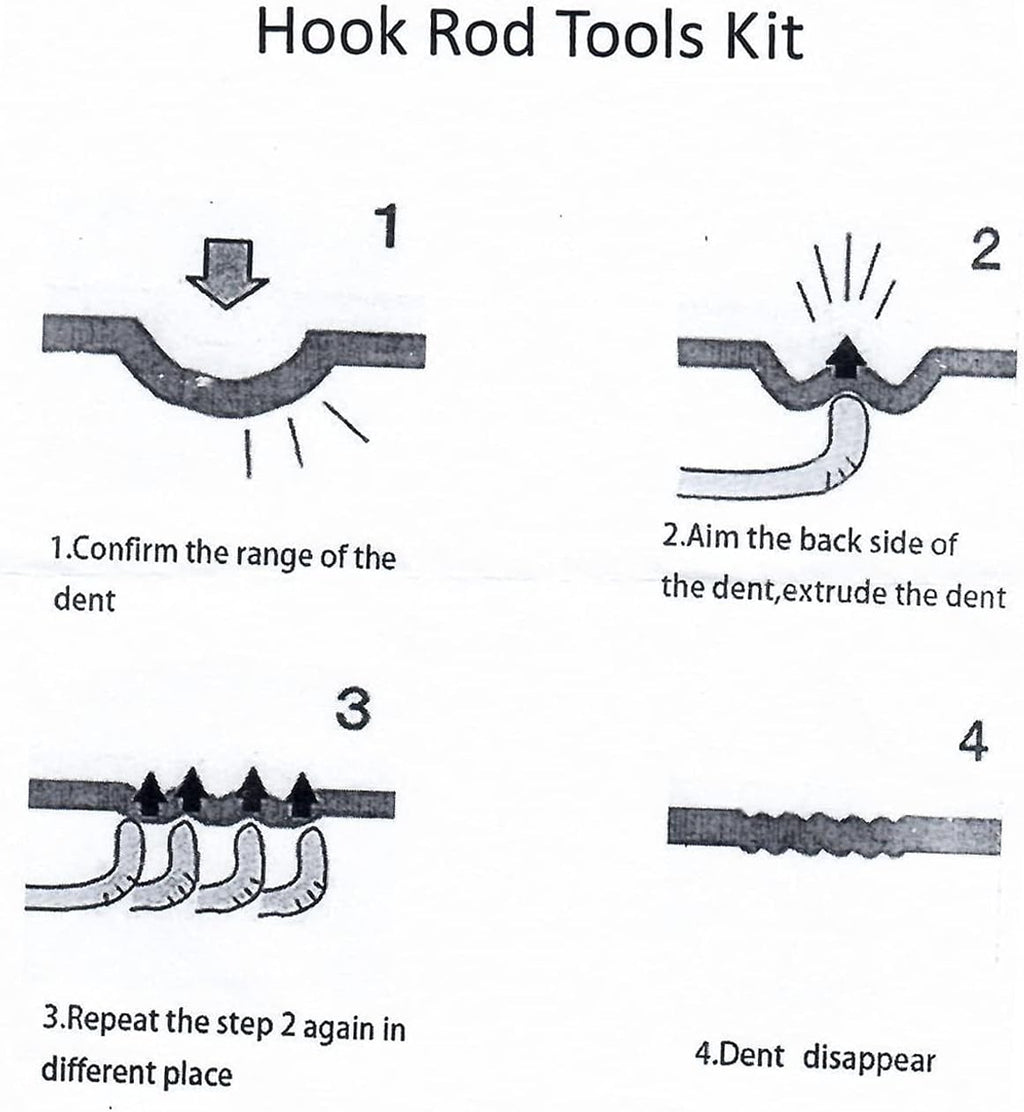 Paintless Dent Repair Kit, Hail Dent Removal Puller Tools, 18 Pieces K71972