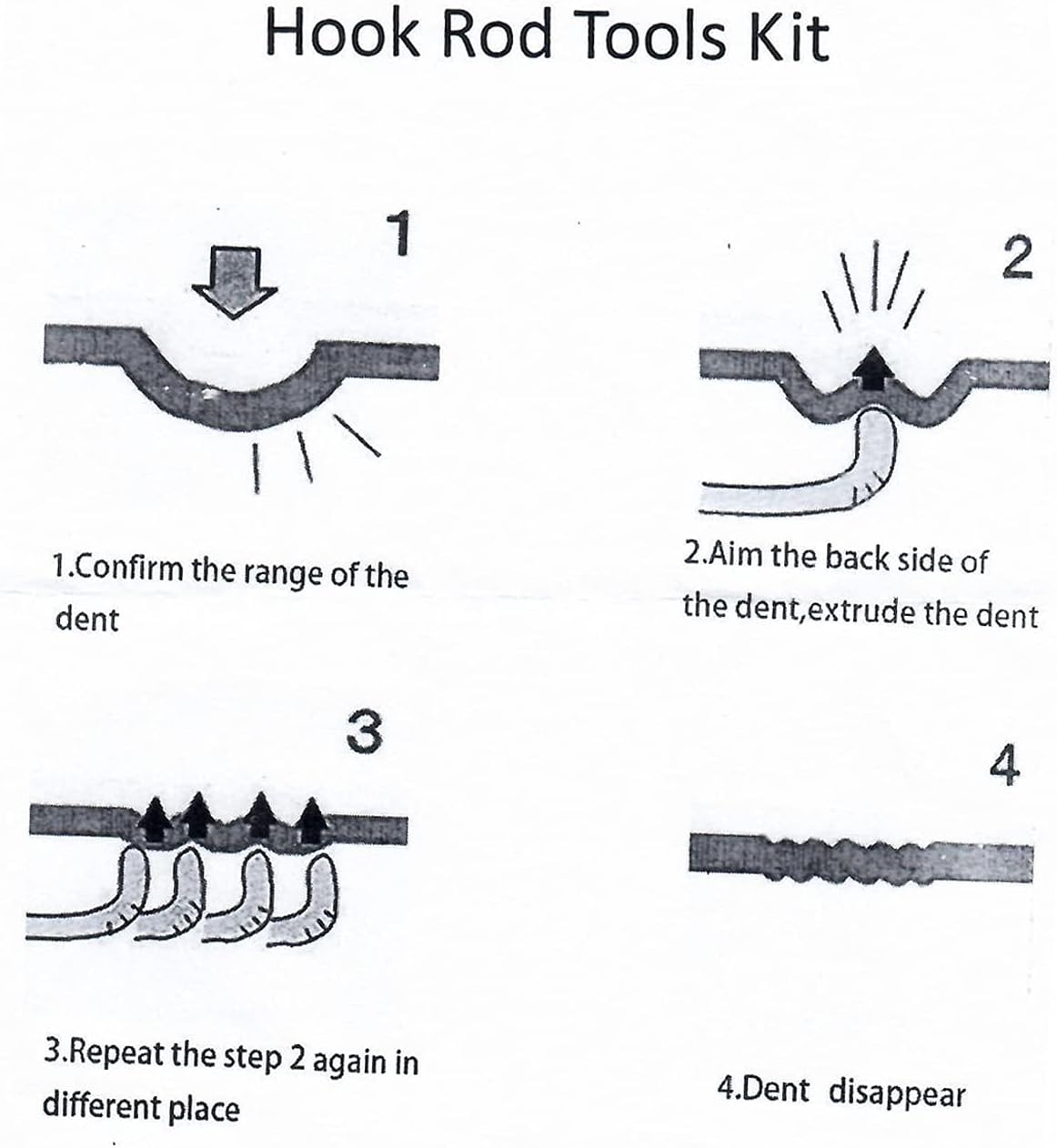 Paintless Dent Repair Kit, Hail Dent Removal Puller Tools, 18 Pieces K71972
