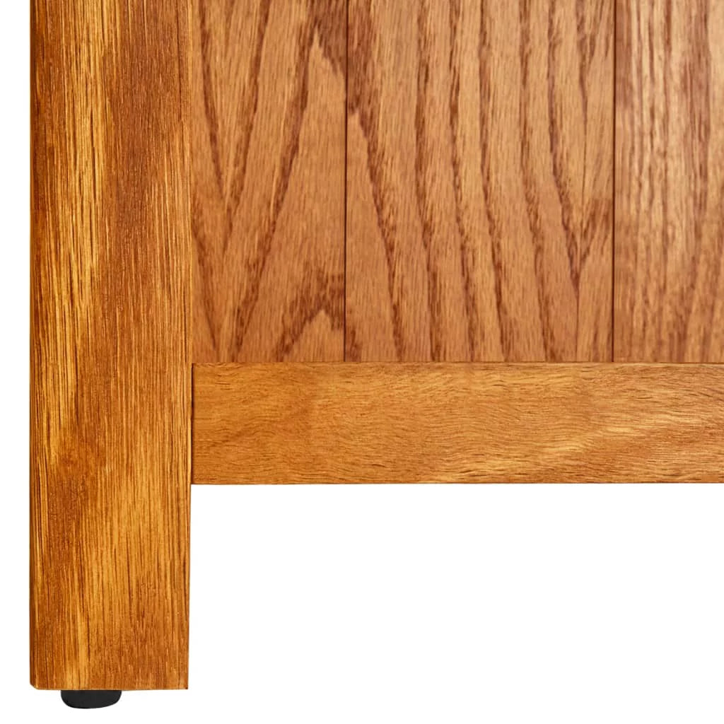 7-Tier Bookcase Solid Oak Wood M3325