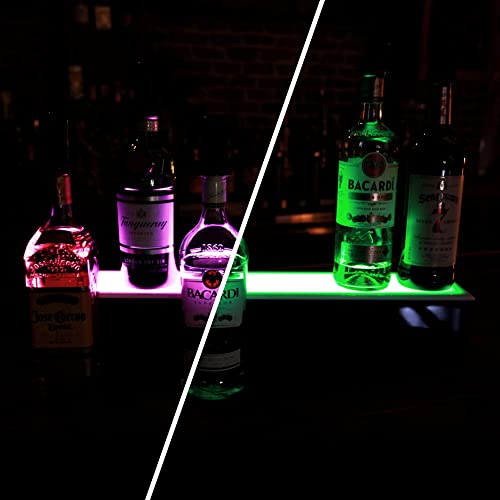 LED Liquor Bottle Display Shelf 1 Tier 36 Inch V242024