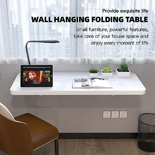Wall Mounted Folding Desk Wood Black 27.6" D x 19.7" W U198974