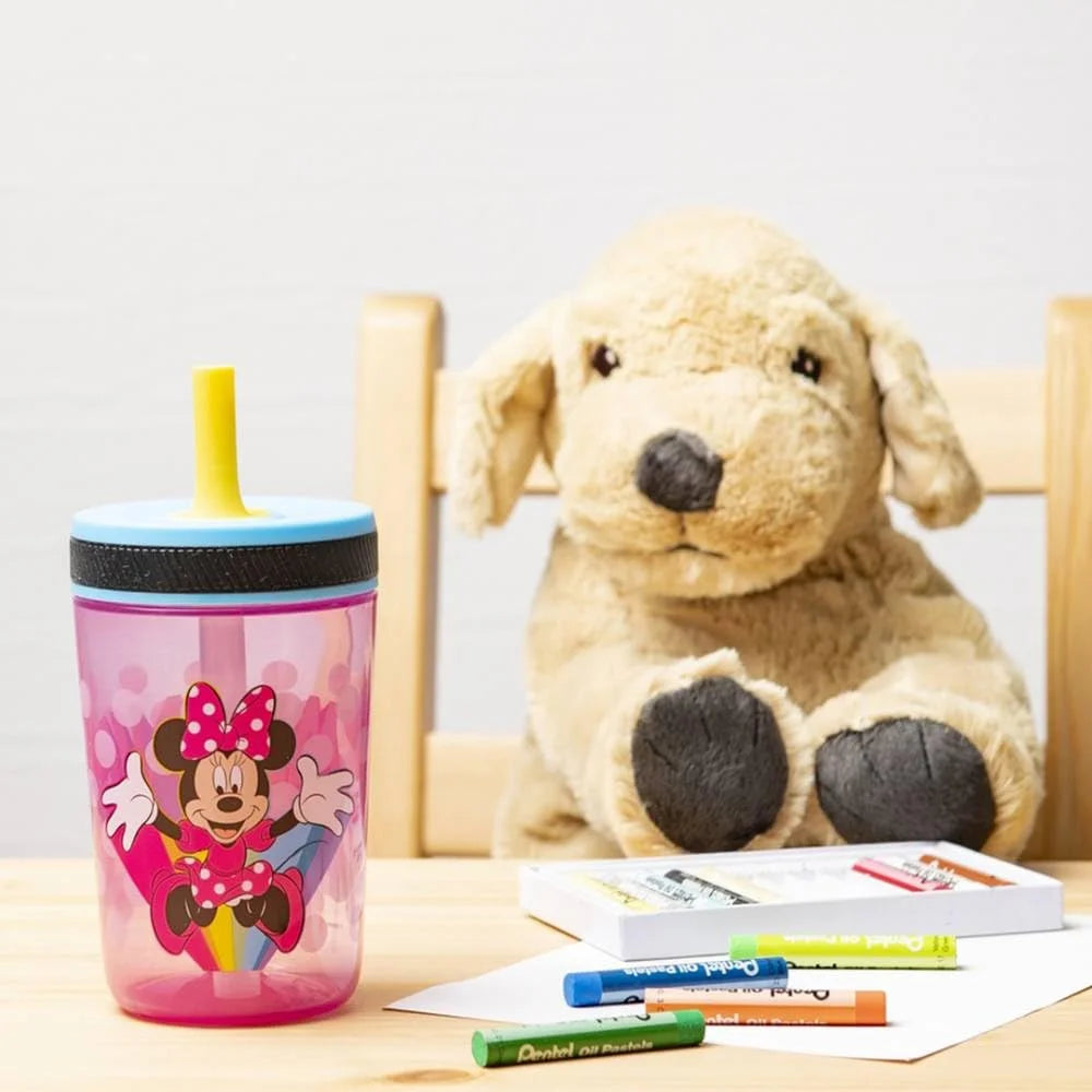Disney Kelso Tumbler 15 oz Set (Minnie Mouse) Leak-Proof Screw-On Lid with Straw Z752982