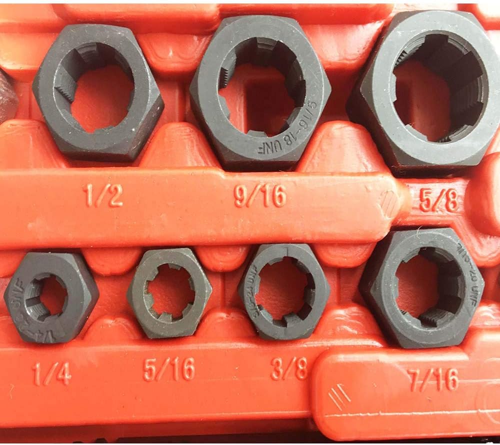 Thread Chaser Set 42Pcs, Fractional and Metric Thread Restorer Kit B888