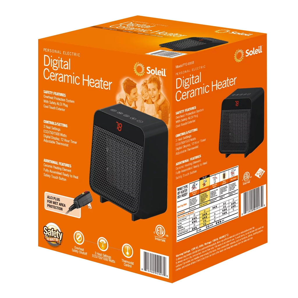 Electric Ceramic Heater 1500W Indoor F8963