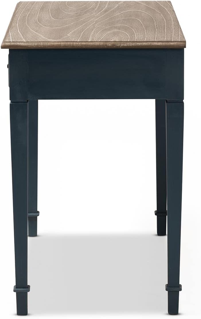 French Provincial Spruce Blue Writing Desk C719