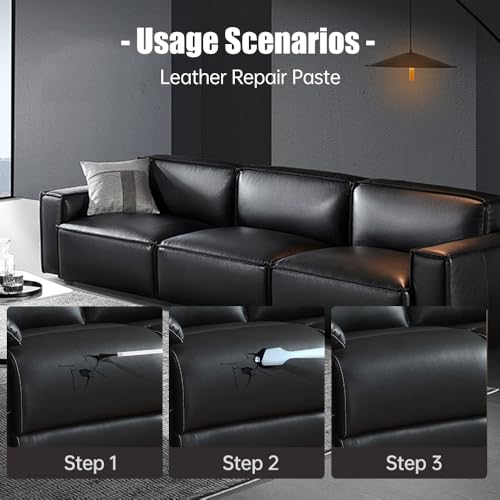 Leather Repair Kit for Furniture and Car Seats, White V36575
