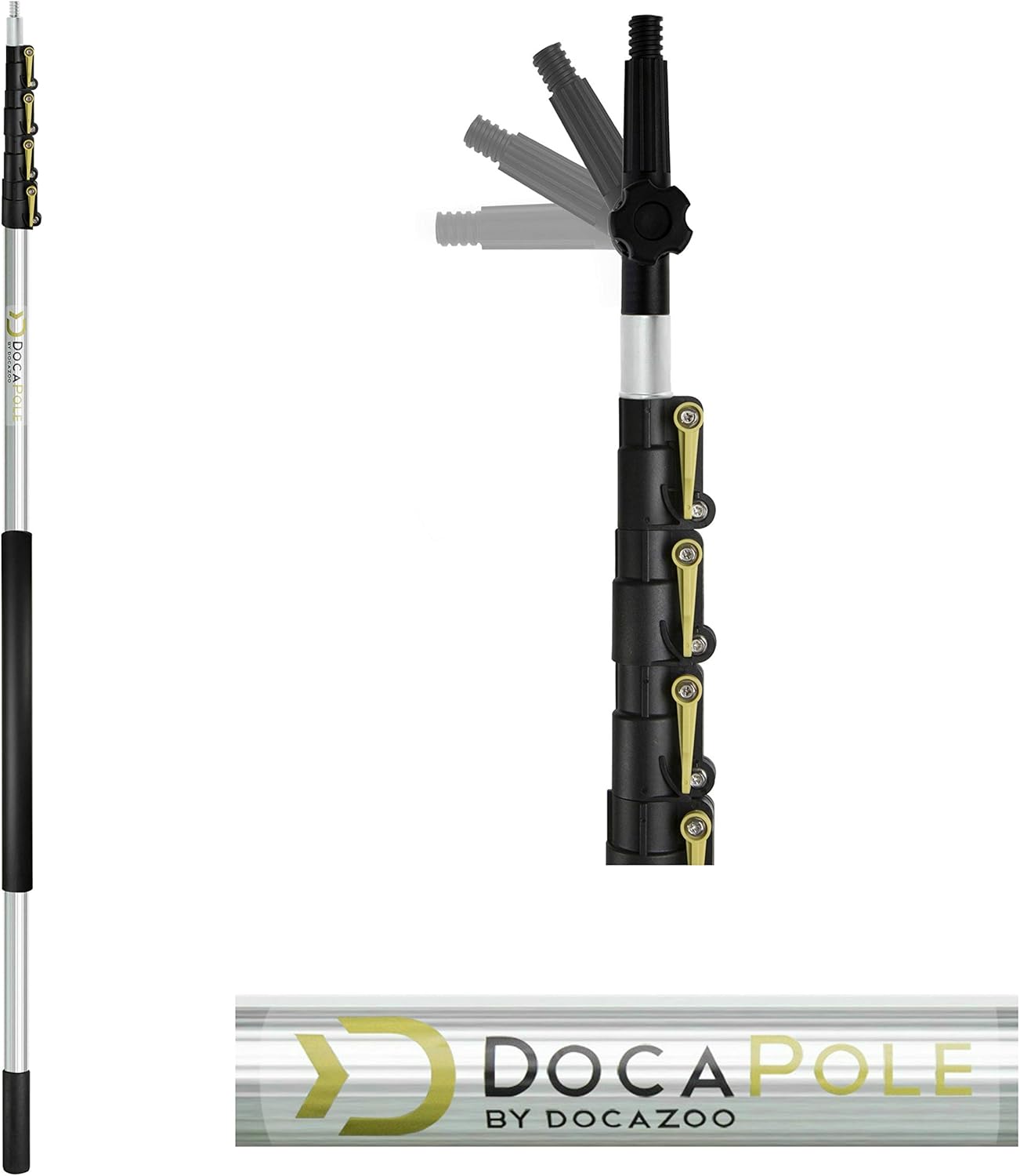 Wall Duster with Telescoping Pole and Microfiber Cleaning Head for Ceilings F21407