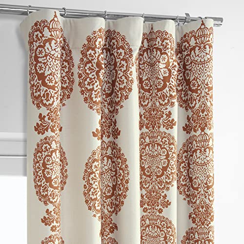 Room Darkening Curtains for Bedroom 50 x 108 Printed Linen Textured, 1 Panel P79495