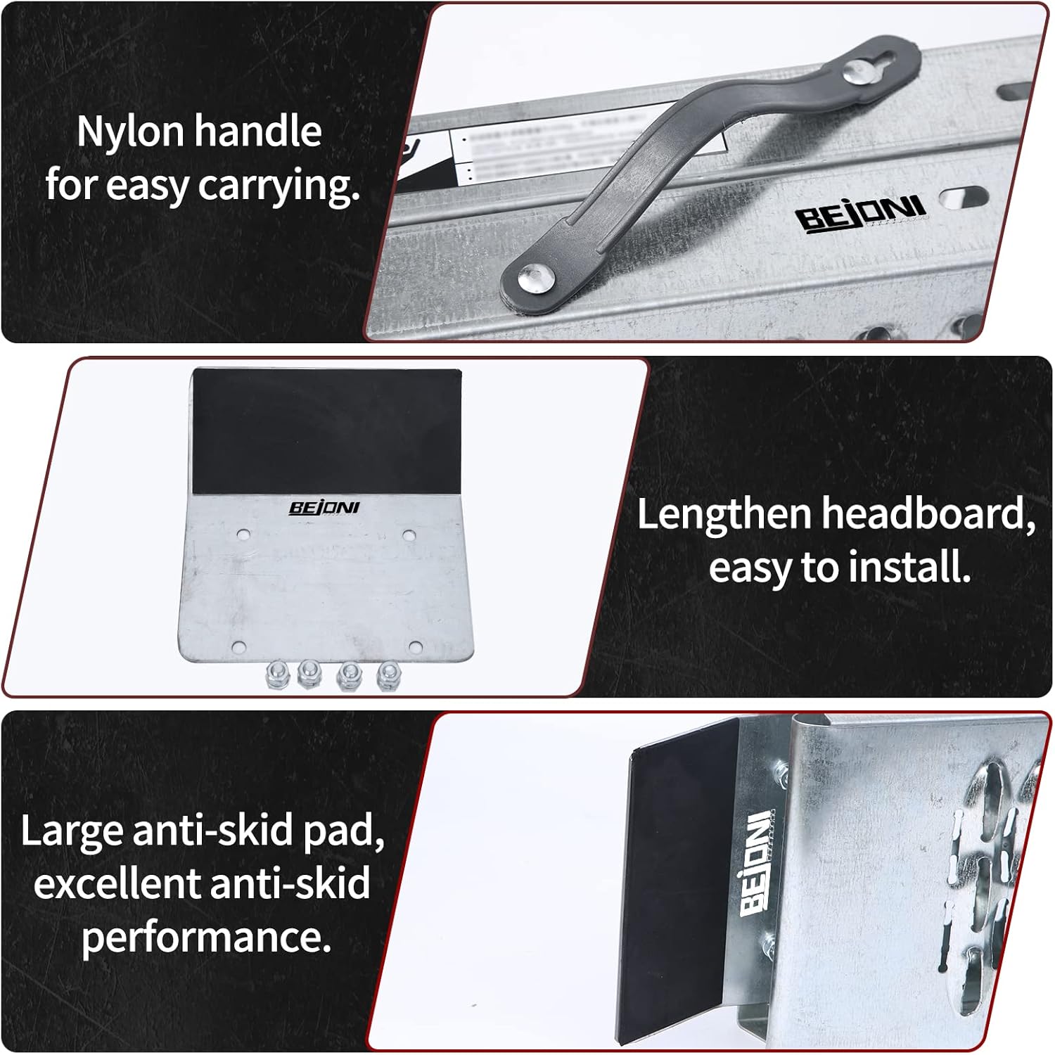 Folding Heavy Duty Steel Loading Ramps for Truck & Trailer, 950 lb Capacity, 1 Pair H667476