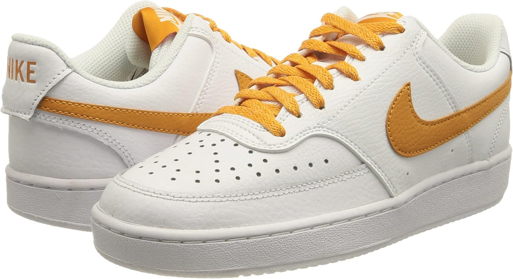 Women's Court Sneakers, White Light Curry N872588
