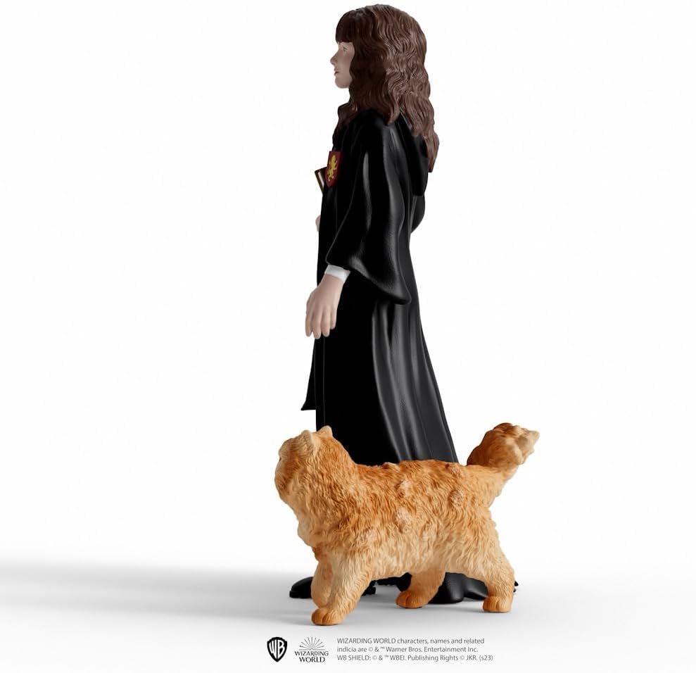 Harry Potter 2-Piece Figurine Set with Hermione & Crookshanks for Kids Ages 6+ M139