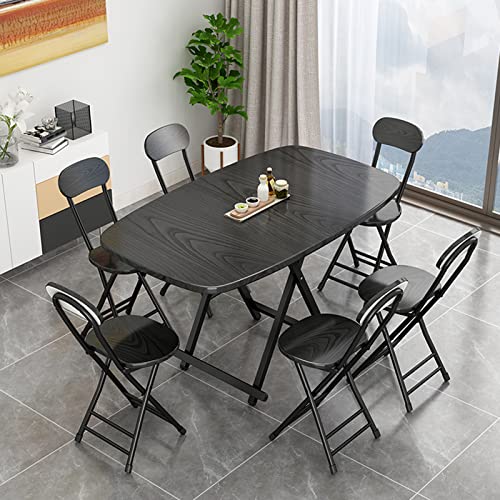 Folding Dining Table, Retractable Multi-Function Desk, Space Saving, Lightweight, for Kitchen Bedroom Office A449006