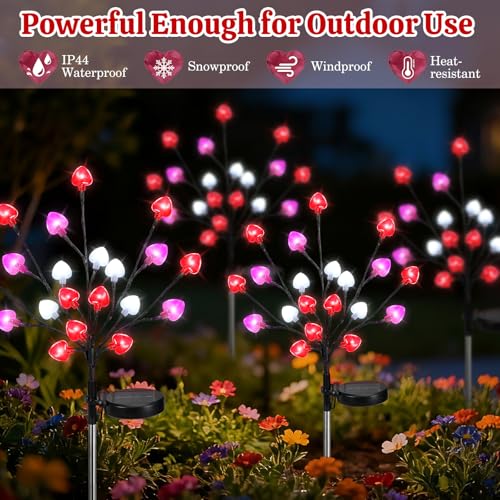 Solar Christmas Candy Cane Lights Outdoor, Pathway Stake Lights, 24 Pack G8137