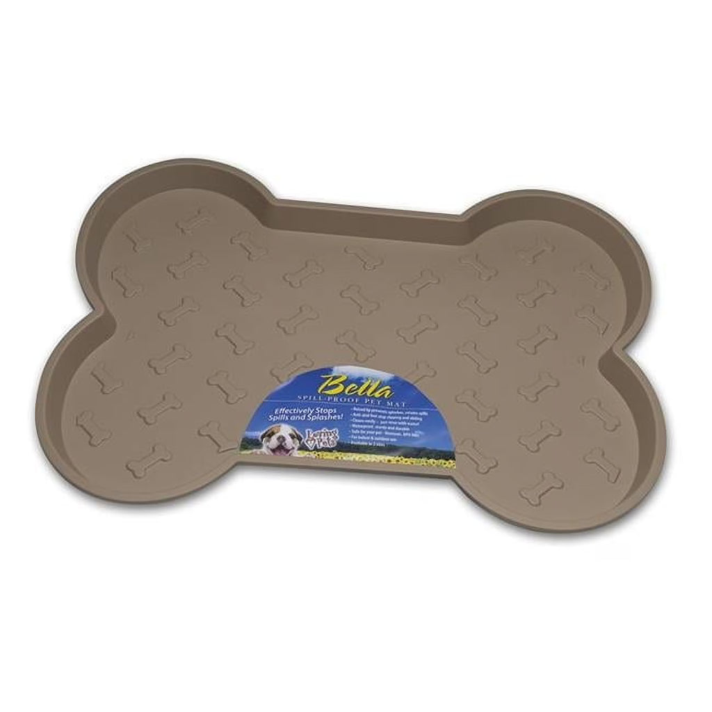 Loving Pets Bella Spill Proof Dog Mat, Non-Toxic &amp; Anti-Skid, Gray