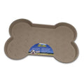 Loving Pets Bella Spill Proof Dog Mat, Non-Toxic &amp; Anti-Skid, Gray