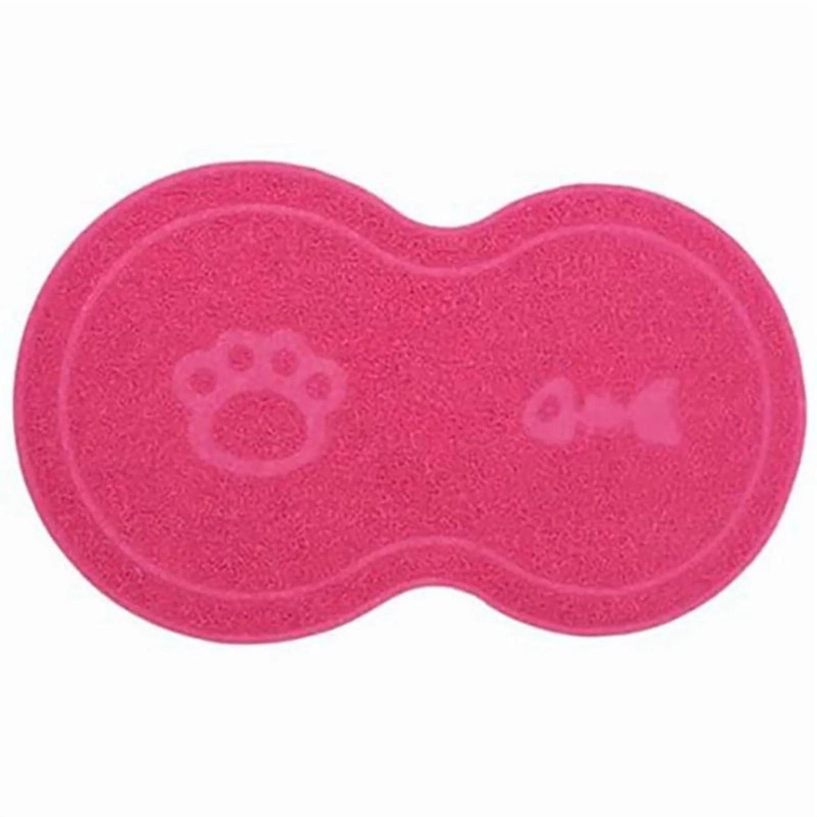 Pet Feeding Mat Waterproof Non-Slip for Cats and Dogs, Rose Red D838