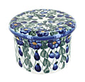 Blue Rose Polish Pottery Pandora French Butter Dish