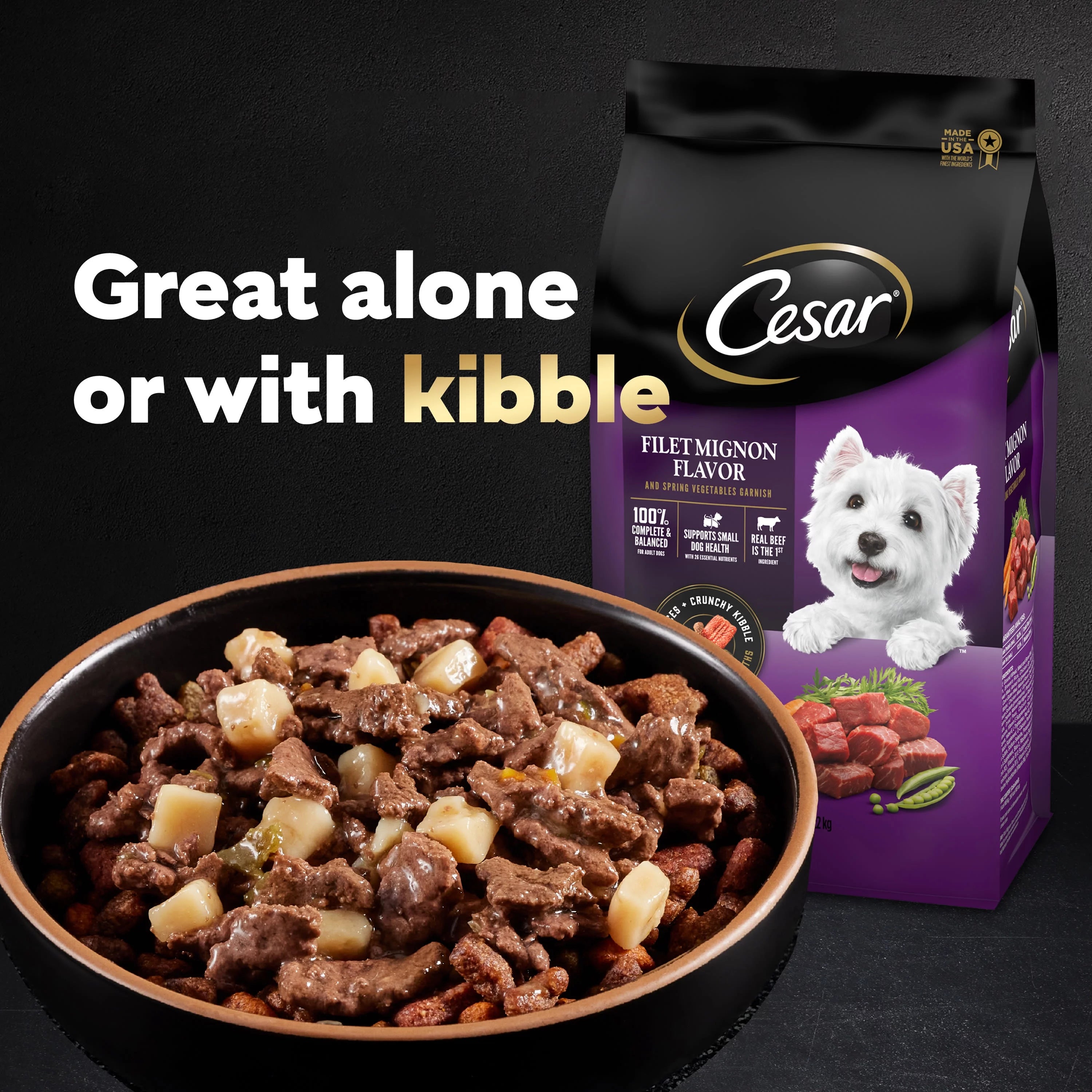 Ribeye Steak Flavor Dog Food with Vegetables, 3.5 oz (24 pk) N3996
