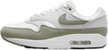 Nike Air Max 1 Women's Shoes (DZ2628-112, White/Neutral Grey/Black/Light Army) Size 9.5