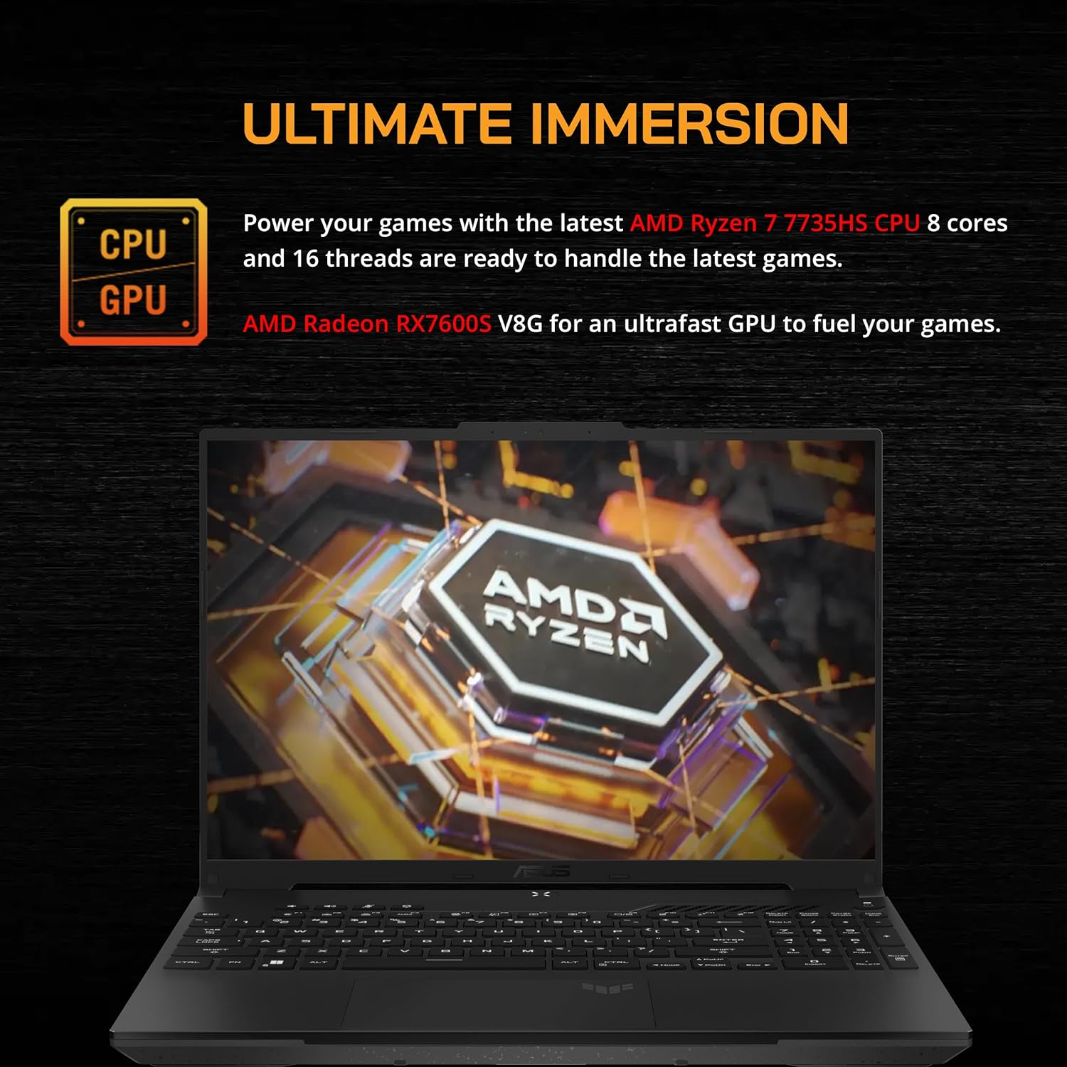 16" FHD 165Hz Gaming Laptop, AMD Ryzen 7, 64GB DDR5 RAM, 2TB SSD D34611