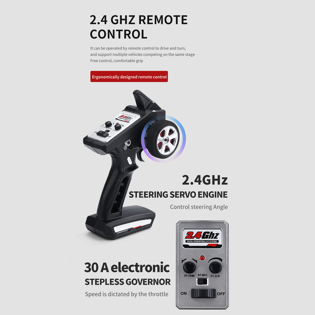 Remote Control Drift Car 2.4GHz 4WD High Speed Race Car K296971