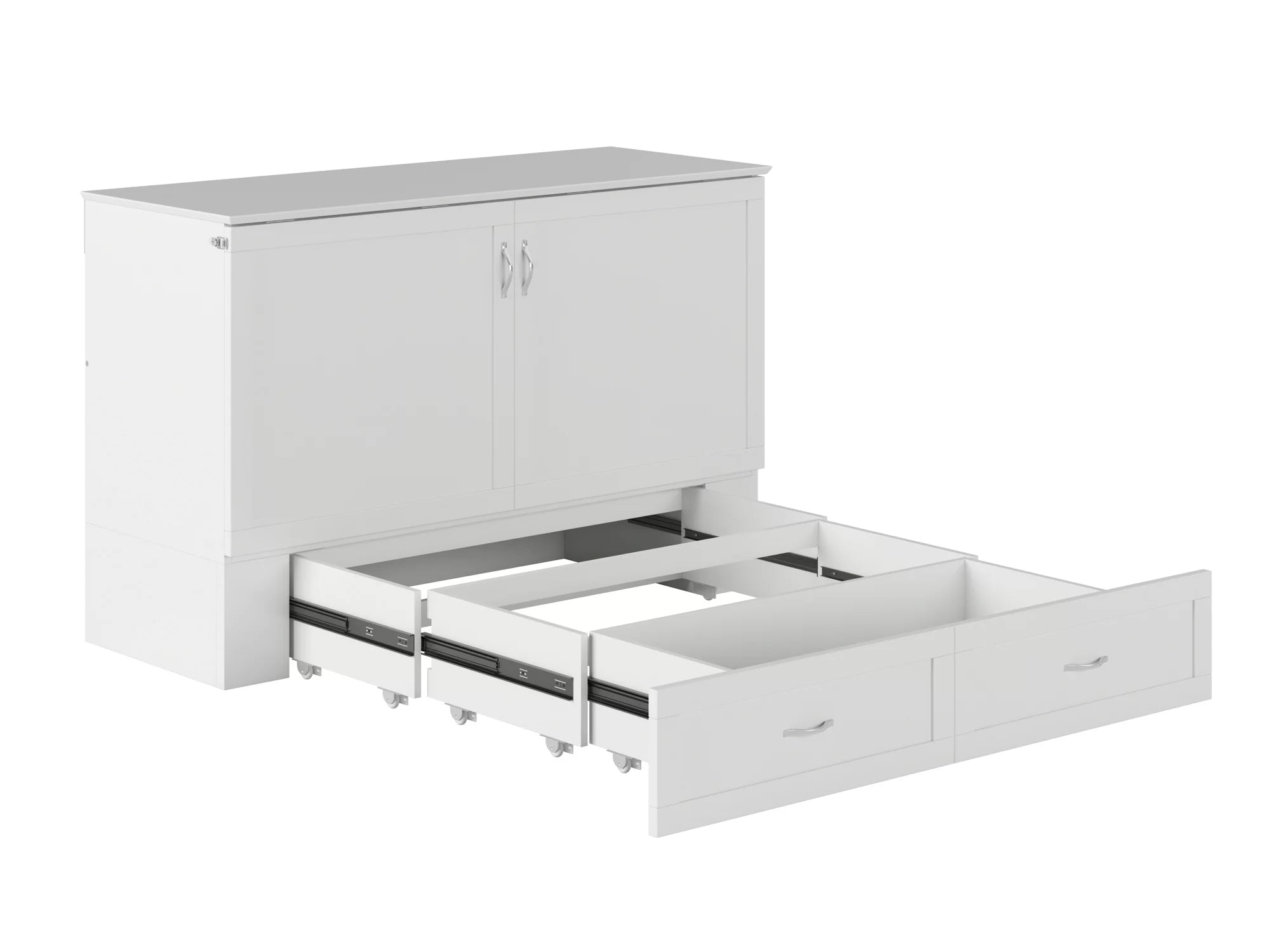Queen Murphy Bed Chest with Charging Station J79477