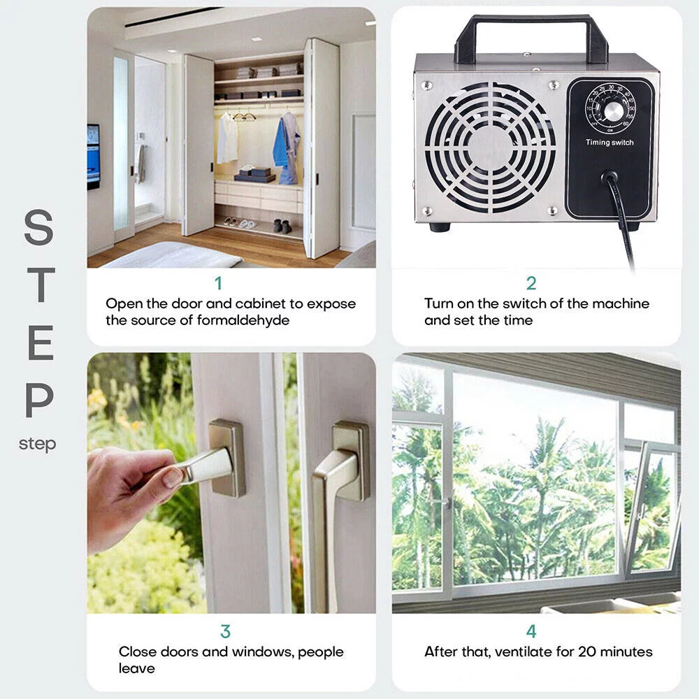 Commercial Ozone Generator 48/60g Air Purifier O7549