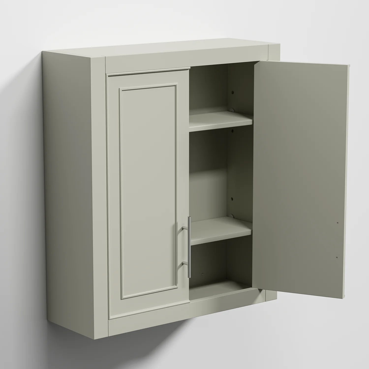 26"x22"x8" Modern Rectangle Wall Mounted Storage Cabinet for Bathroom, Gray M72628