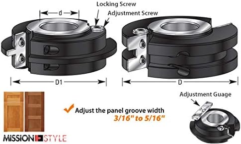 Adj. Shaper Tongue/Groove Set T780
