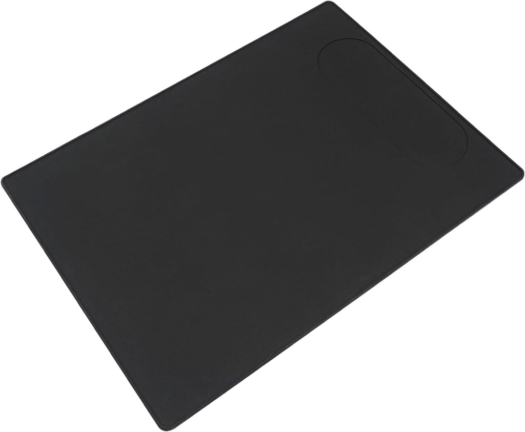 Coffee Machine Mat with Raised Edge, Black, 18.9" x 13.8" M73366