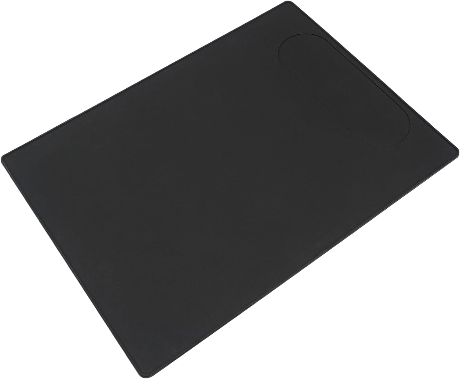 Coffee Machine Mat with Raised Edge, Black, 18.9" x 13.8" M73366