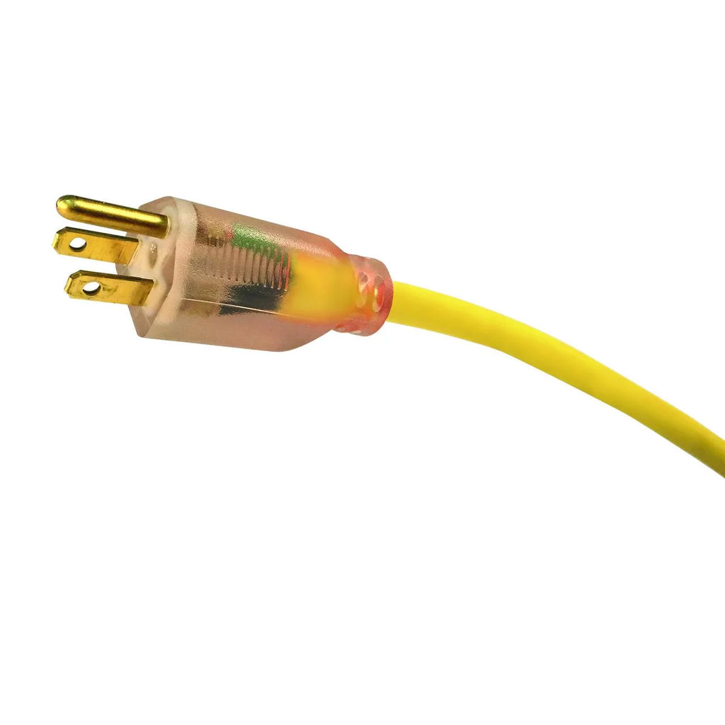 Yellow SJTW 15A Lighted Cord Set Q537