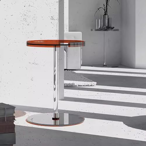 Acrylic Side Table with Round Slim Design, 40 x 53 cm Z83172