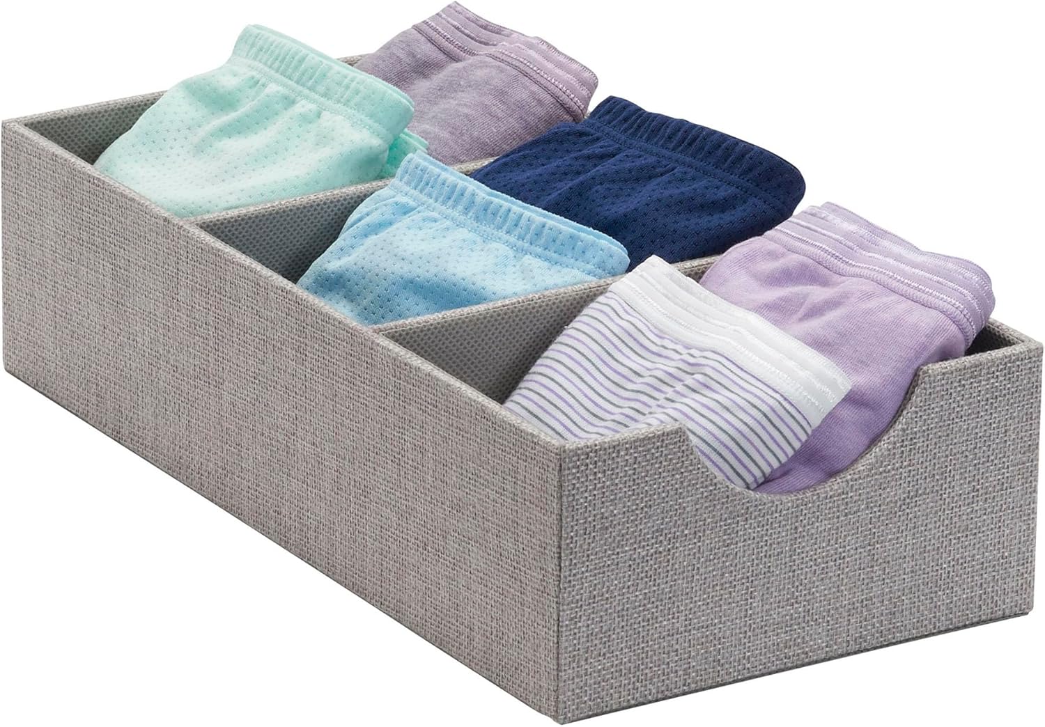 Deep 3 Section Drawer Organizer Box for Storage U574