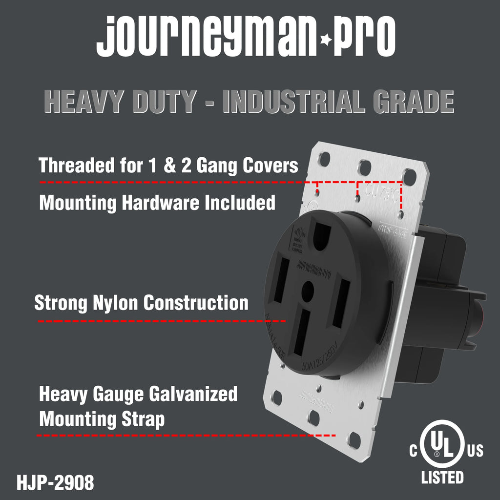 50A 240V NEMA 14-50 Receptacle for EV and RV A97868