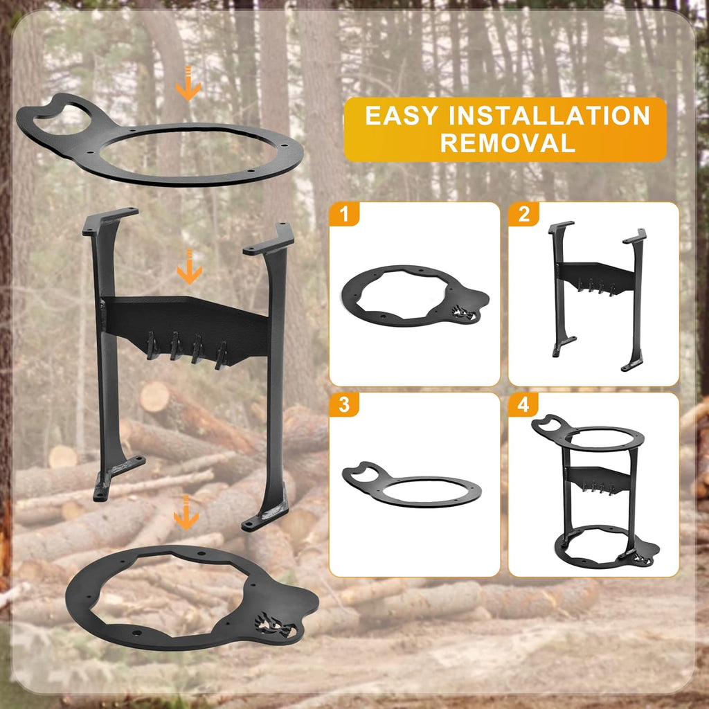 Wood Splitter Firewood Kindling Splitter Manual Log Splitter High-Carbon Steel Stand Chopper Cutter Heavy Duty Wood Splitting Wedge Portable Safely Easily Tools for Fireplace Barbecue Pack of 2 L569