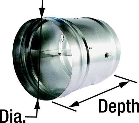 Fire Damper, 13-5/8 in. D U3767