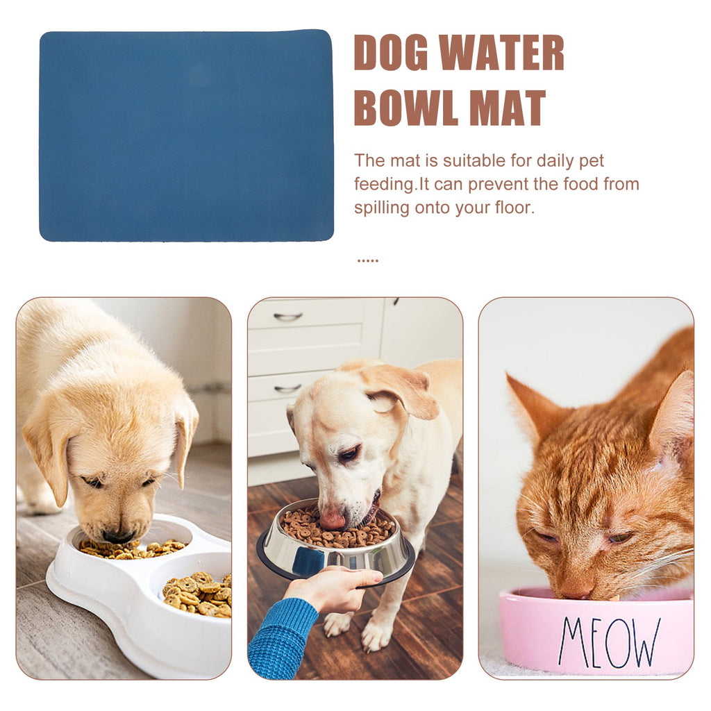 Dog Water Bowl Absorbent Mat No Stains F9154