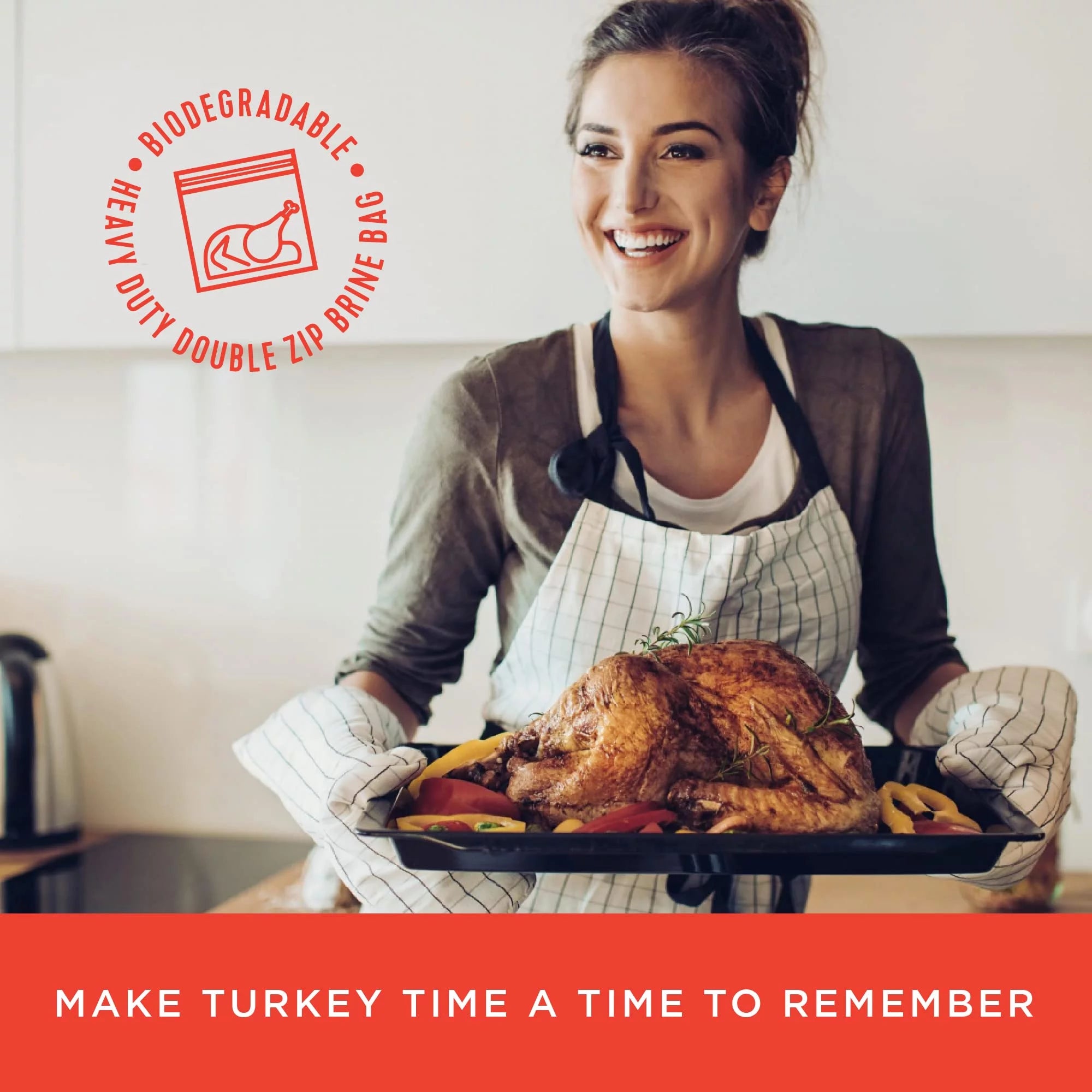 Sweet Heat Turkey Brine Kit with Bag for Roasting, Grilling, Smoking, and Frying W1800