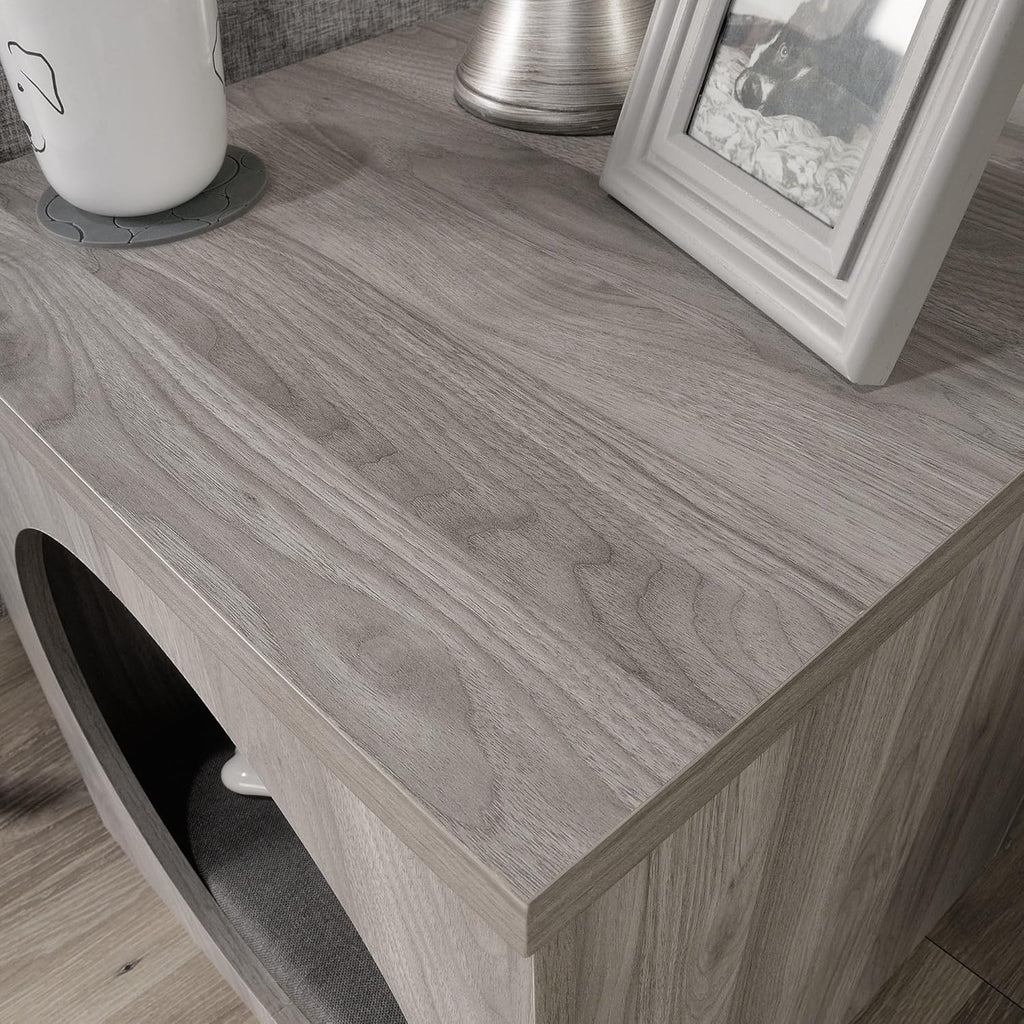 Pet Bed Side Table Combo in Light Walnut Finish X30109