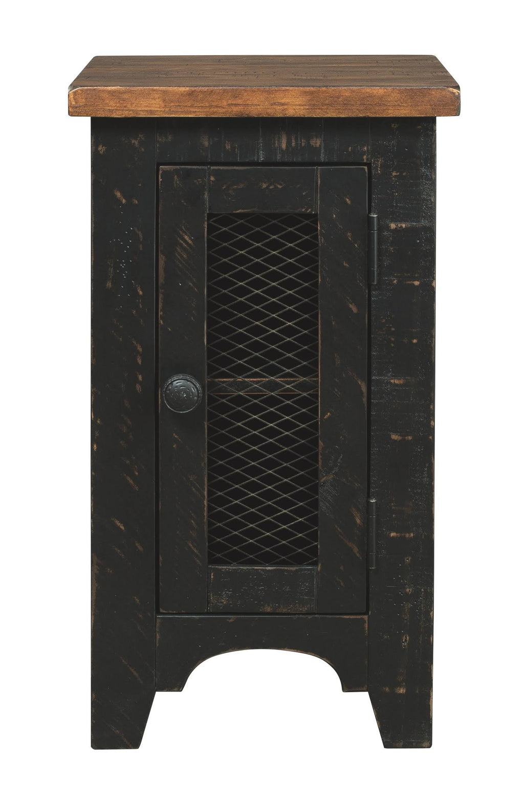 Signature Design Valebeck Black/Brown Chair Side End Table by Ashley