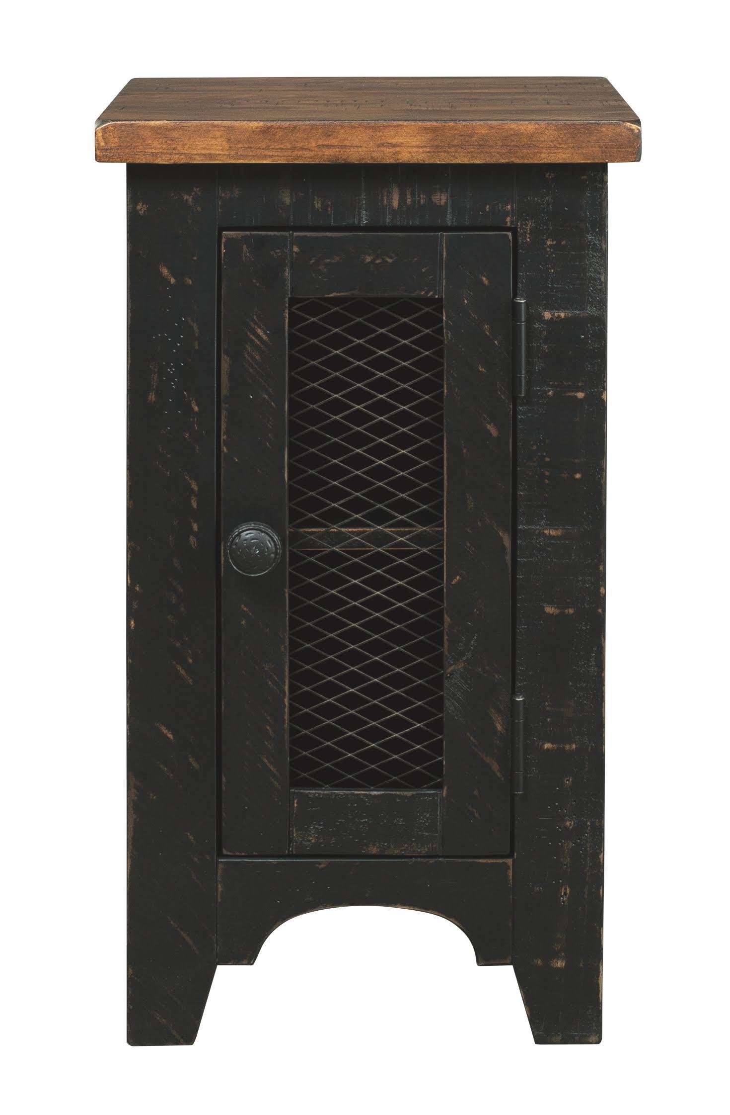 Signature Design Valebeck Black/Brown Chair Side End Table by Ashley