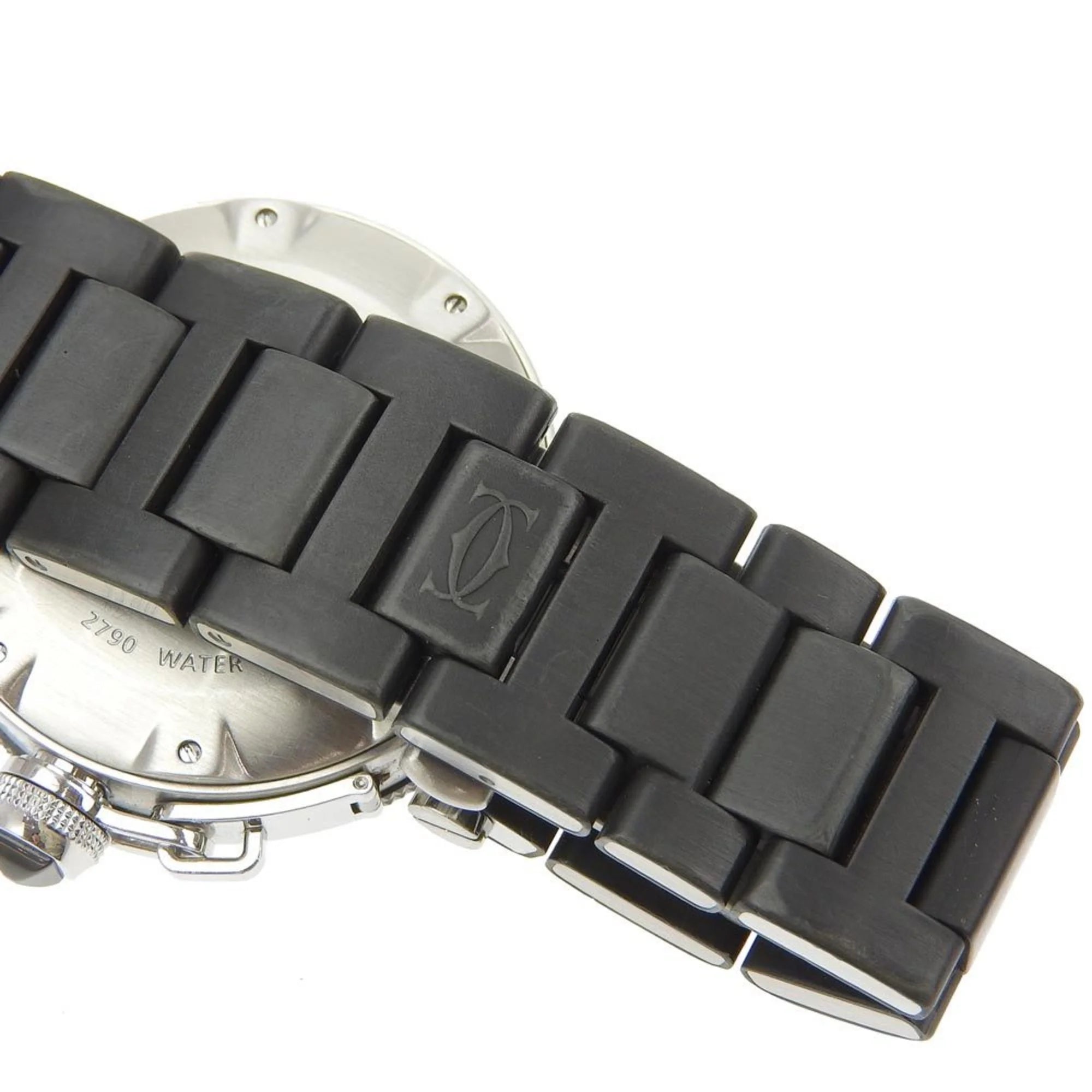 Men's Automatic Watch Stainless Steel Rubber Silver Black D10117