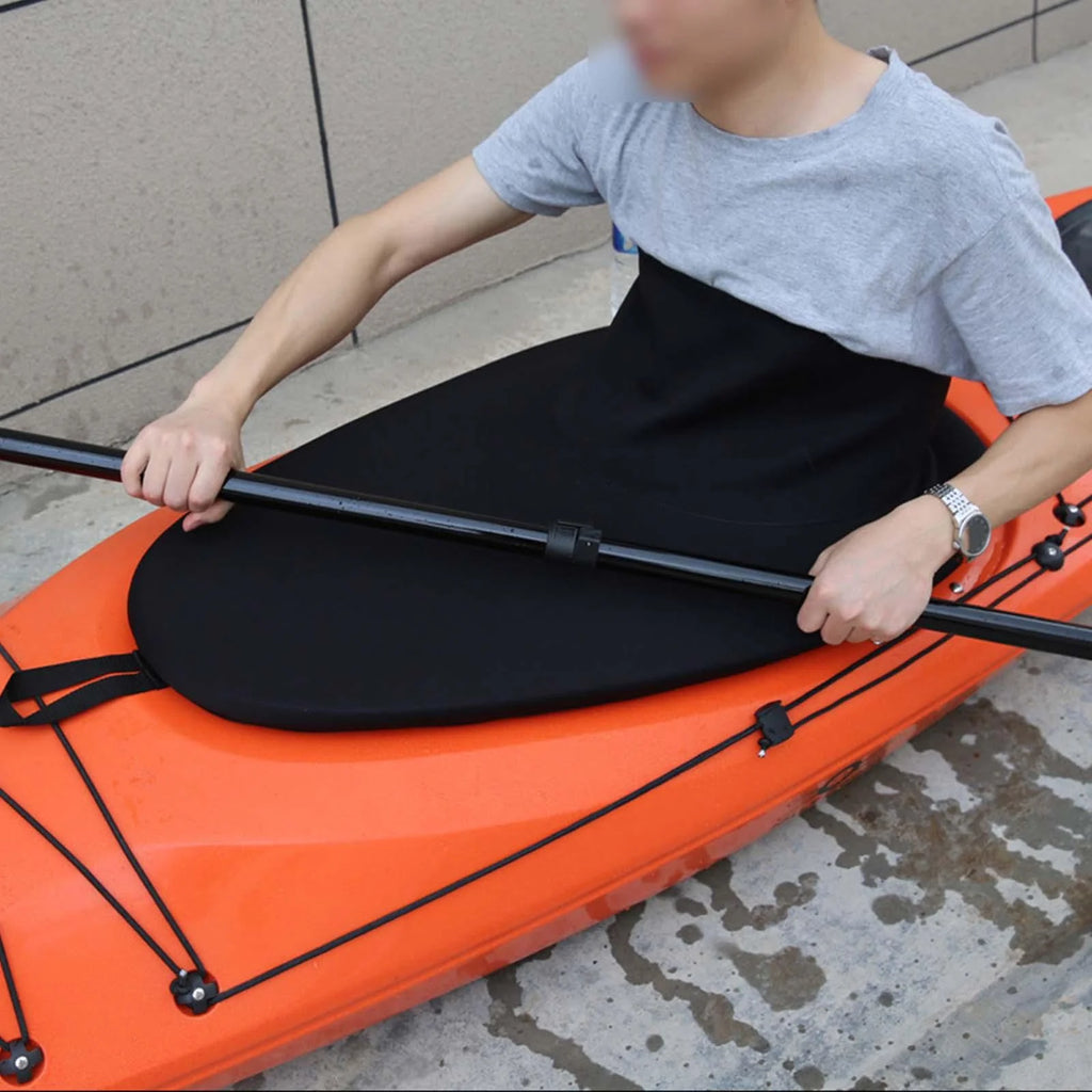 Adjustable Neoprene Kayak Spray Skirt, Waterproof Canoe Cover J82531